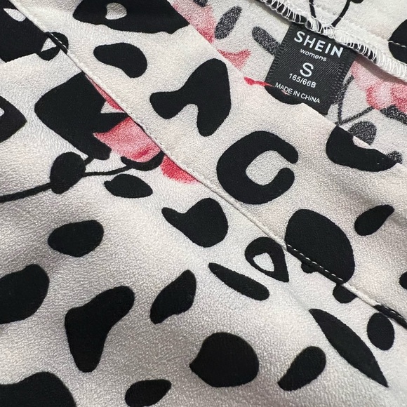 Leopard print Floral mini skirt - Picture 4 of 4